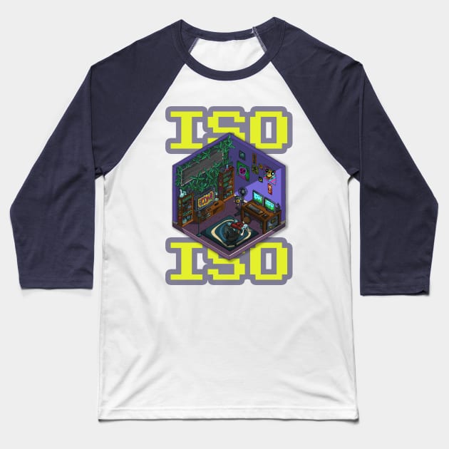 Isolation in Isometric Baseball T-Shirt by BrokenGrin